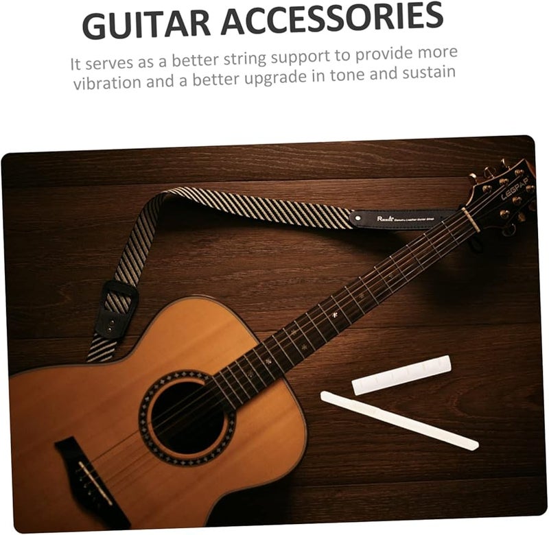 Ox Bone Guitar Nut And Saddle Set For Acoustic Classical Guitars Polished Finish - Image 4
